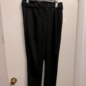 Express black dress pants with tie